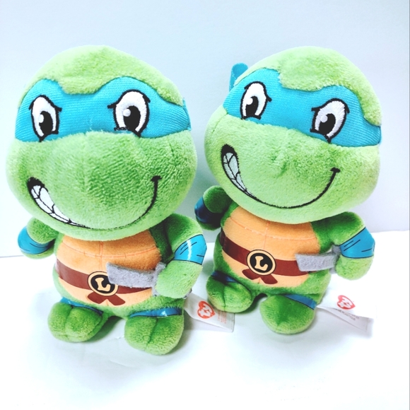 Ty Beanie Teenage Mutant Turtles Leonardo 6" Toy Plush collectible - Picture 2 of 9